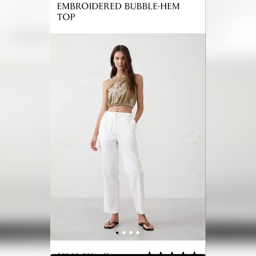 NWT Banana Republic Factory White Women's Trousers